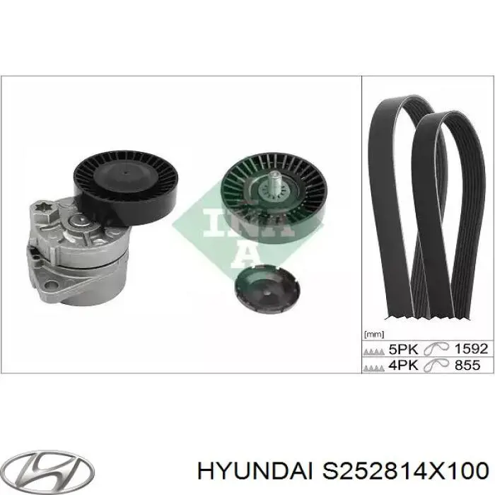 Натягувач приводного ременя S252814X100 Hyundai/Kia