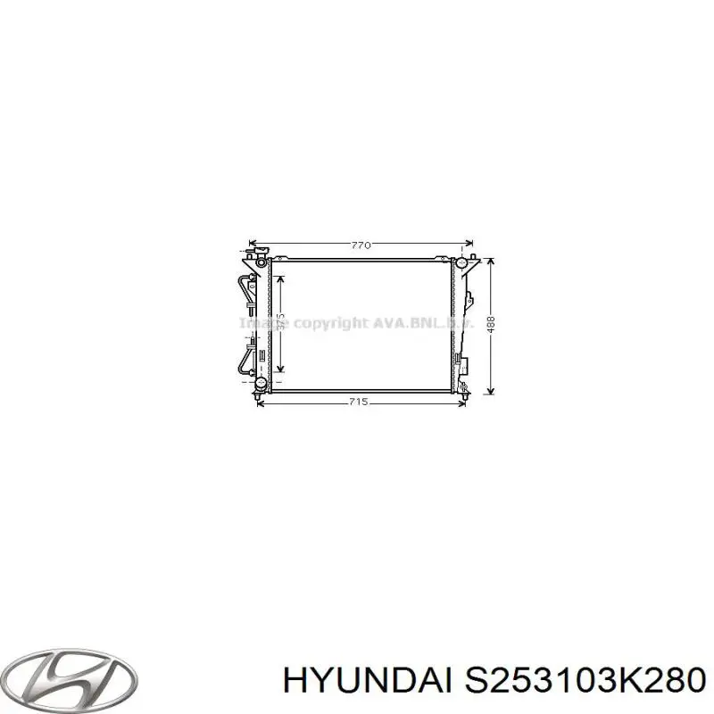 Радіатор основний Hyundai/Kia S253103K280 ціна, від 88.19 USD