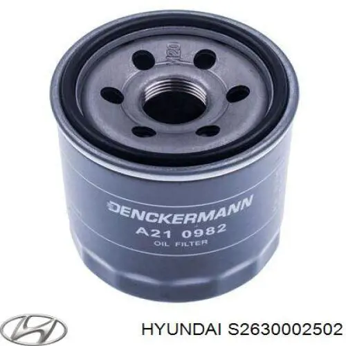 Масляний фільтр двигуна Hyundai/Kia S2630002502 ціна, від 6.68 USD