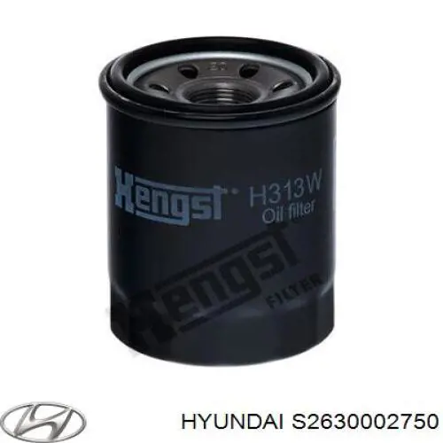 Купити S2630002750 Hyundai/Kia Фільтр очищення масла відцентровий