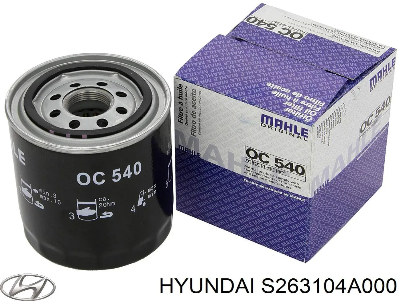 Купити S263104A000 Hyundai/Kia Фільтр очищення масла відцентровий