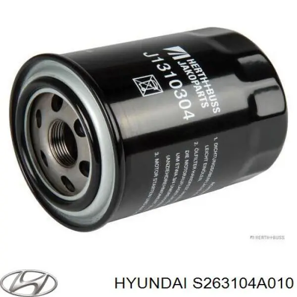 Масляний фільтр S263104A010 Hyundai/Kia