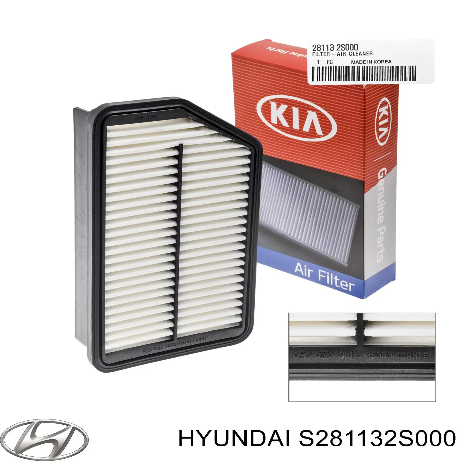 S281132S000 Hyundai/Kia фільтр повітряний