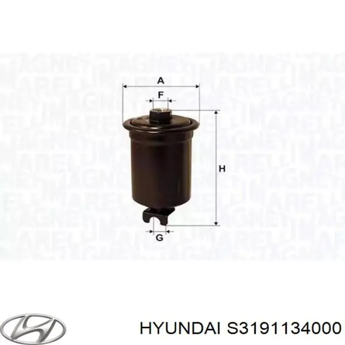 Фільтр тонкого очищення палива Hyundai/Kia S3191134000 ціна, від 6.33 USD