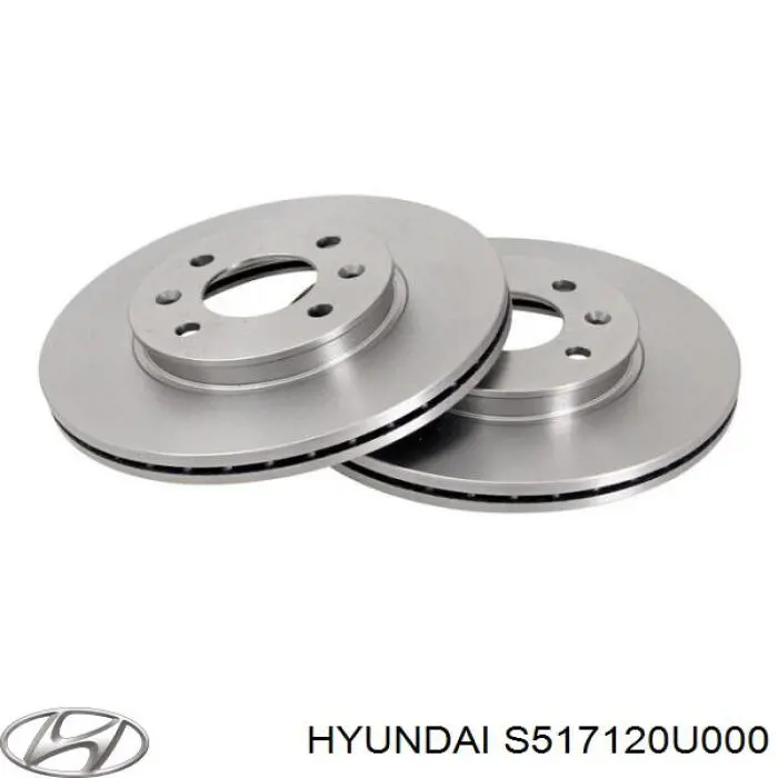 Диск переднього гальма Hyundai/Kia S517120U000 ціна, від 28.84 USD