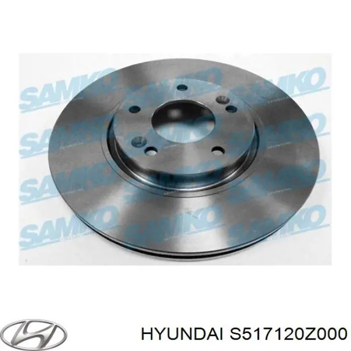 Диск переднього гальма Hyundai/Kia S517120Z000 ціна, від 45.20 USD