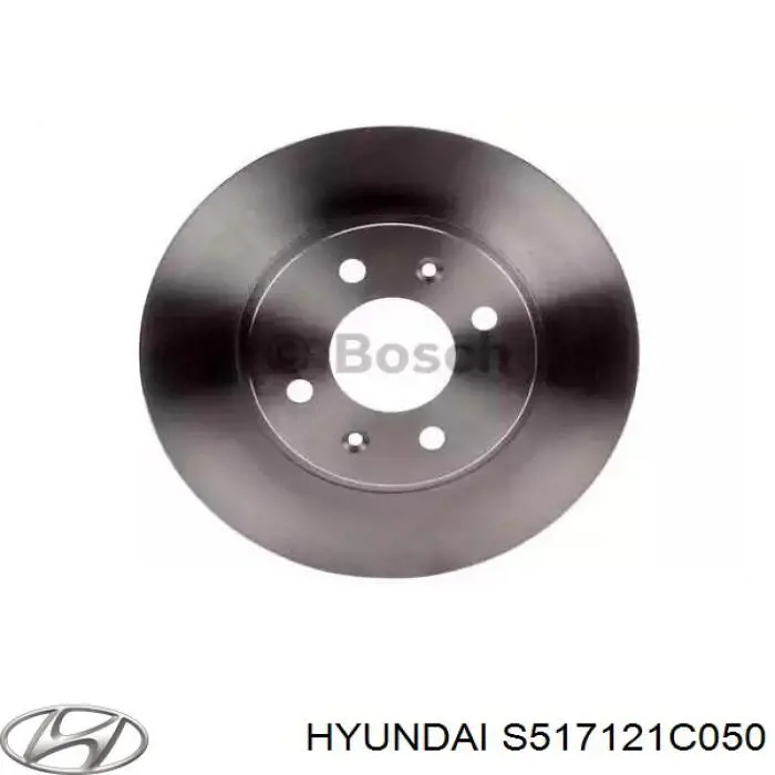 S517121C050 Hyundai/Kia диск гальмівний передній