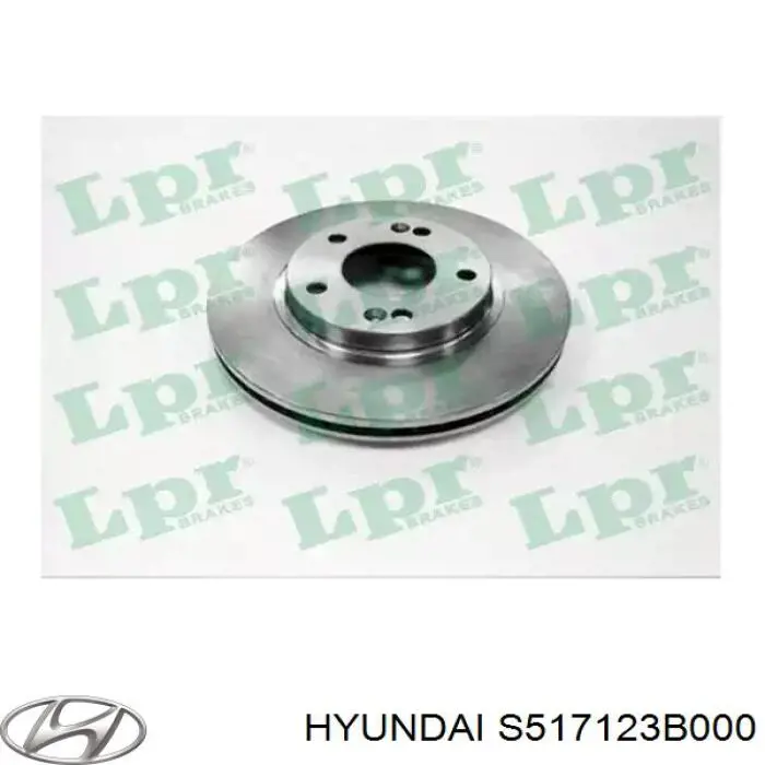 Диск переднього гальма Hyundai/Kia S517123B000 ціна, від 39.49 USD