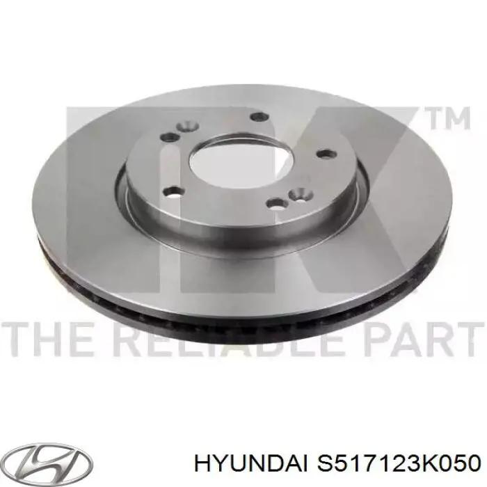 Диск переднього гальма Hyundai/Kia S517123K050 ціна, від 36.80 USD