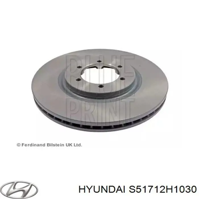Диск переднього гальма Hyundai/Kia S51712H1030 ціна, від 59.36 USD