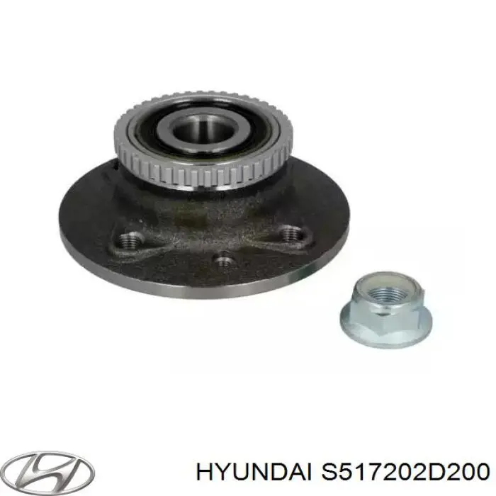 Комплект підшипник маточини передньої Hyundai/Kia S517202D200 ціна, від 15.14 USD