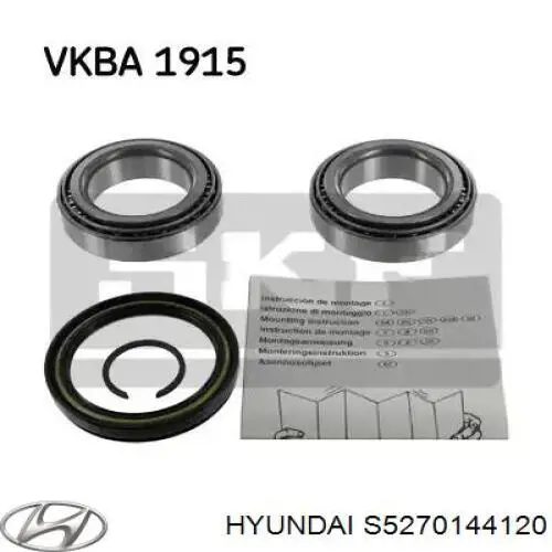 Купити S5270144120 Hyundai/Kia Підшипник маточини передньої, внутрішній