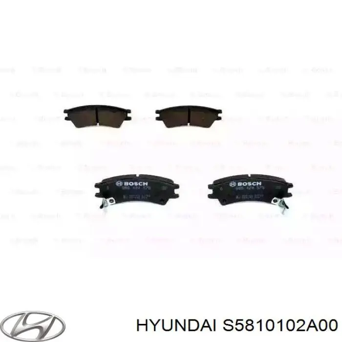 S5810102A00 Hyundai/Kia Передні гальмівні колодки