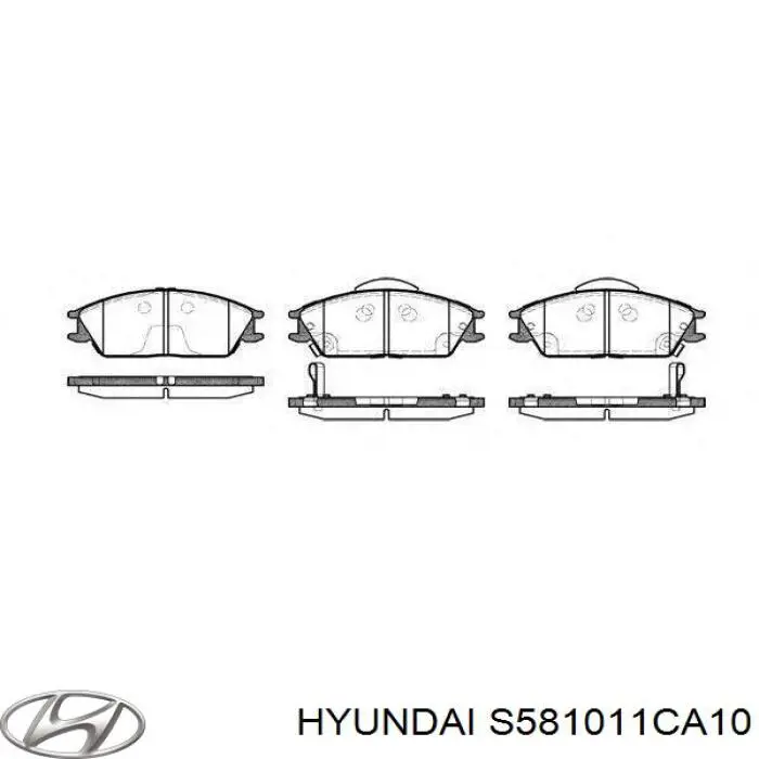 Гальмівні колодки Hyundai/Kia S581011CA10 ціна, від 13.80 USD
