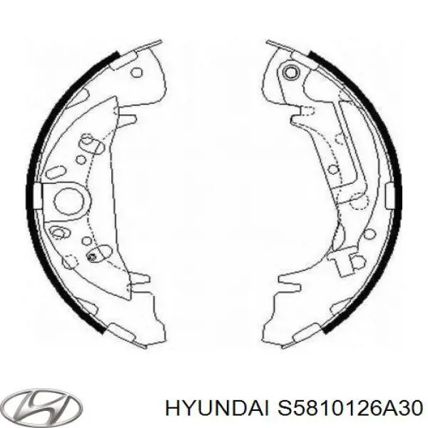 Передні тормозні колодки S5810126A30 Hyundai/Kia