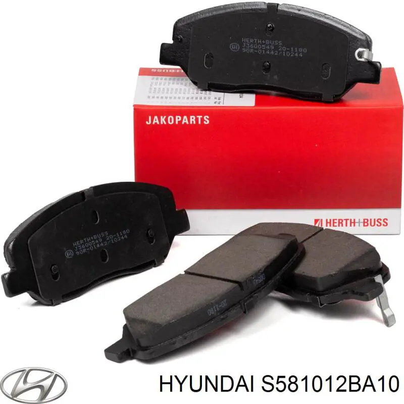 Гальмівні колодки Hyundai/Kia S581012BA10 ціна, від 25.00 USD