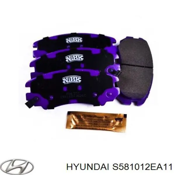 Гальмівні колодки Hyundai/Kia S581012EA11 ціна, від 19.46 USD