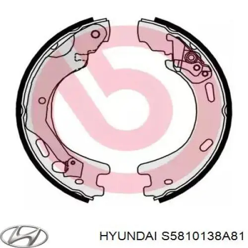 Передні тормозні колодки S5810138A81 Hyundai/Kia