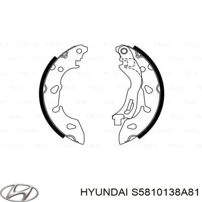 S5810138A81 Hyundai/Kia Передні гальмівні колодки