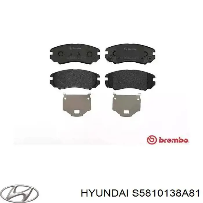 Гальмівні колодки Hyundai/Kia S5810138A81 ціна, від 17.77 USD