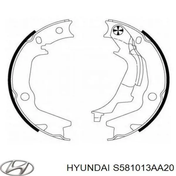 Купити S581013AA20 Hyundai/Kia Колодки гальмівні передні, дискові