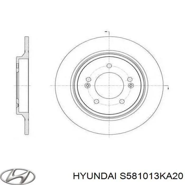 Тормозні колодки Hyundai/Kia S581013KA20