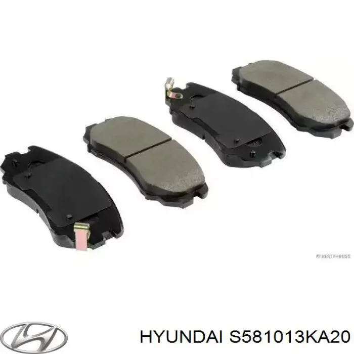 Гальмівні колодки Hyundai/Kia S581013KA20 ціна, від 24.84 USD