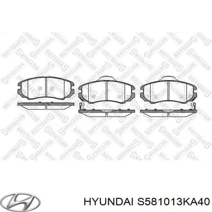 Гальмівні колодки Hyundai/Kia S581013KA40 ціна, від 20.14 USD