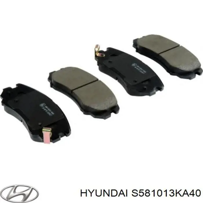 S581013KA40 Hyundai/Kia Передні гальмівні колодки