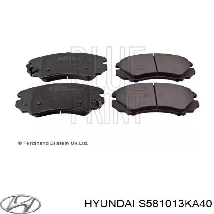 Купити S581013KA40 Hyundai/Kia Колодки гальмівні передні, дискові
