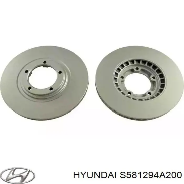 Гальмівні диски передні S581294A200 Hyundai/Kia