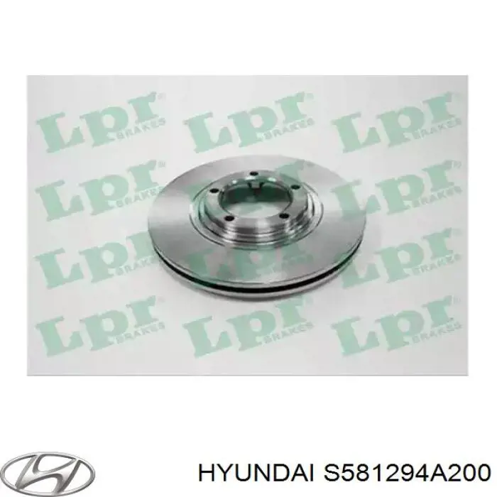 Диск переднього гальма Hyundai/Kia S581294A200 ціна, від 40.64 USD