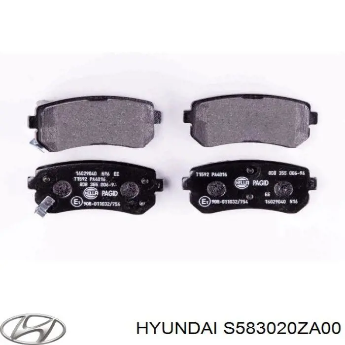 Задні гальмівні колодки Hyundai/Kia S583020ZA00 ціна, від 16.73 USD