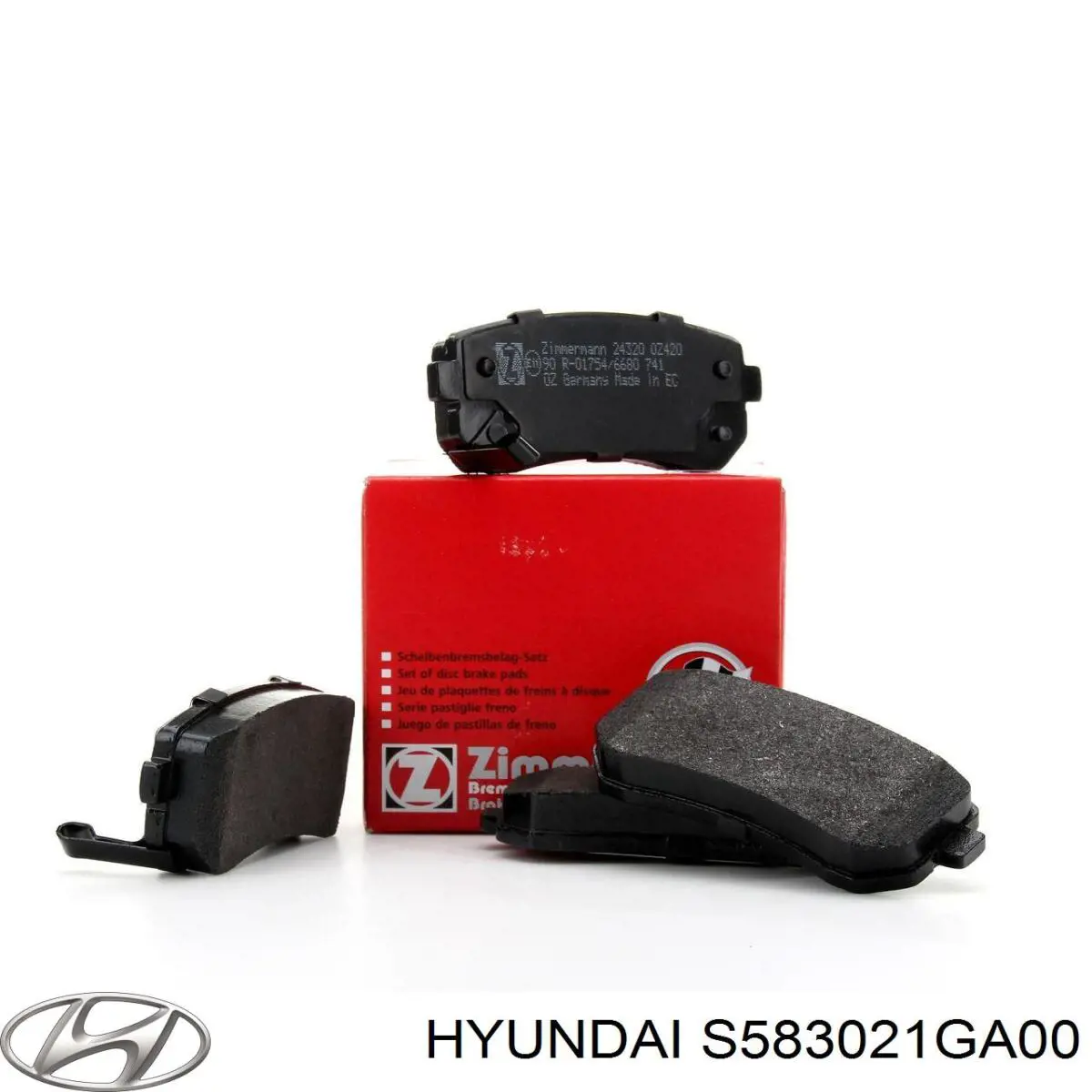 Задні гальмівні колодки S583021GA00 Hyundai/Kia