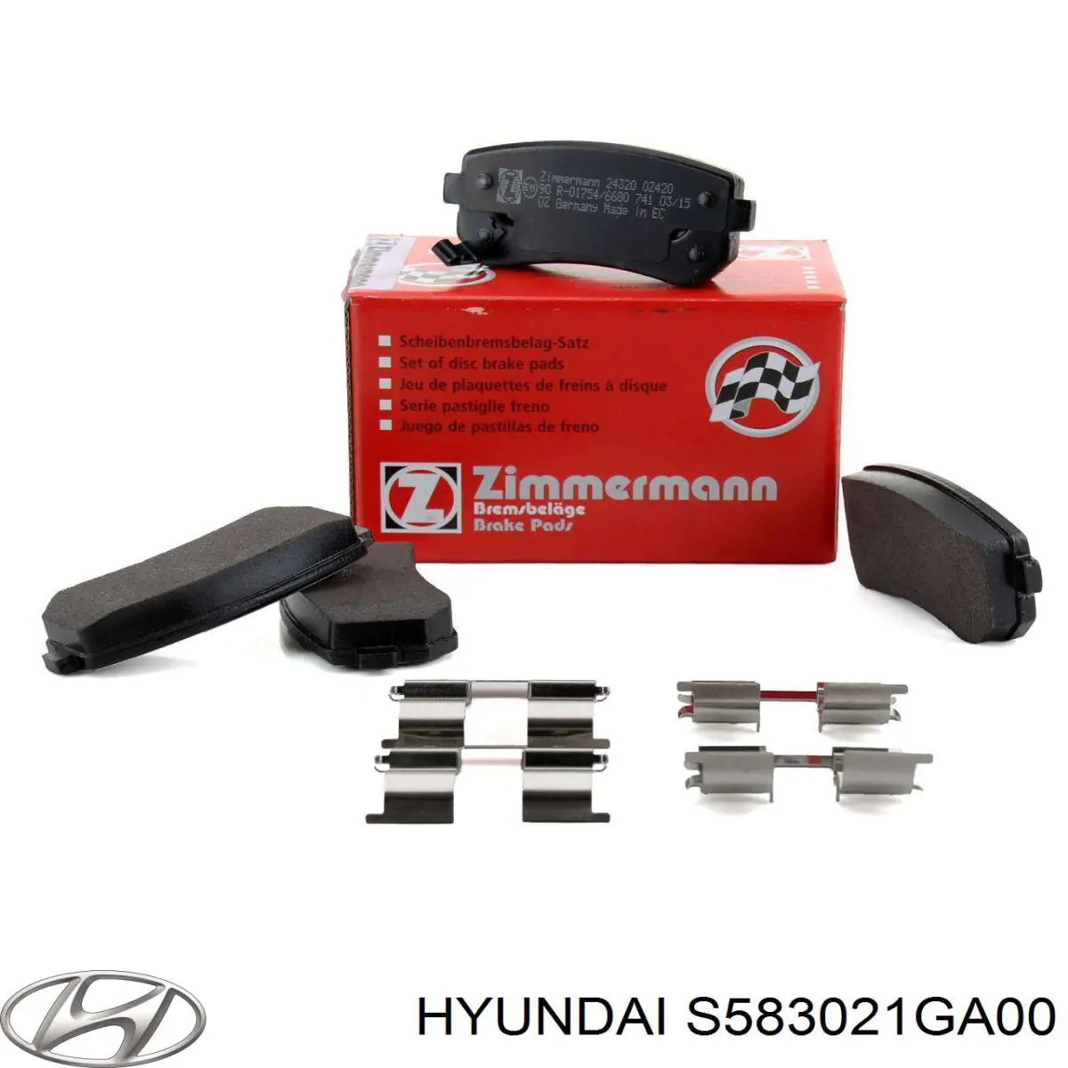 Задні гальмівні колодки Hyundai/Kia S583021GA00 ціна, від 16.02 USD