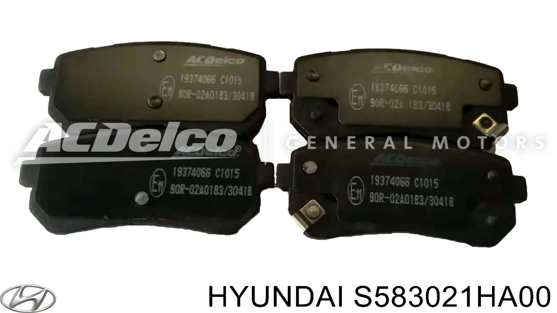 S583021HA00 Hyundai/Kia колодки гальмові задні, дискові