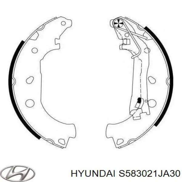 Задні гальмівні колодки Hyundai/Kia S583021JA30 ціна, від 16.83 USD