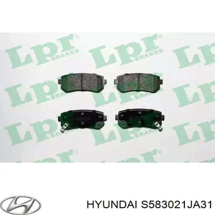Задні гальмівні колодки Hyundai/Kia S583021JA31 ціна, від 16.83 USD