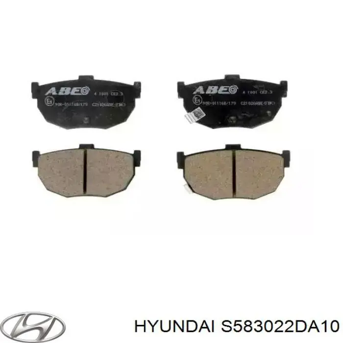 Задні дискові колодки Hyundai/Kia S583022DA10