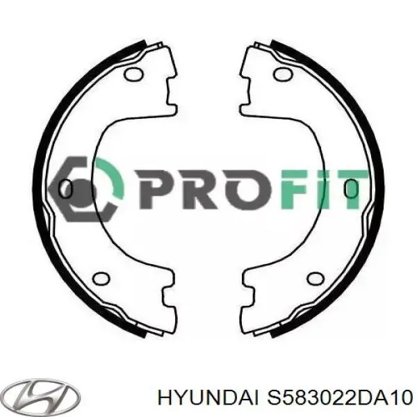 Колодки гальмові задні, дискові S583022DA10 Hyundai/Kia