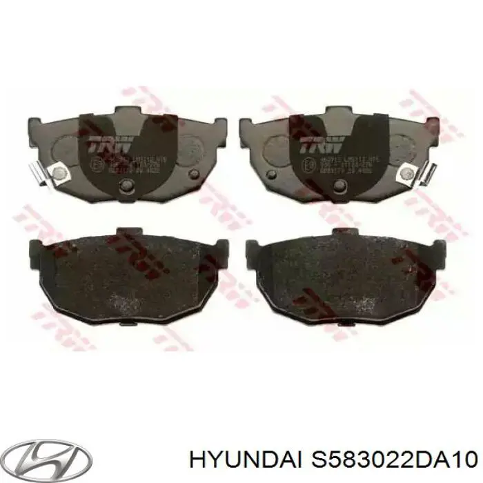 Задні гальмівні колодки Hyundai/Kia S583022DA10 ціна, від 13.42 USD