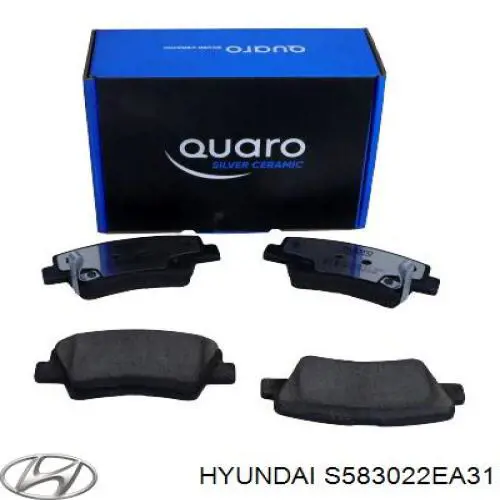 Задні гальмівні колодки Hyundai/Kia S583022EA31 ціна, від 16.33 USD