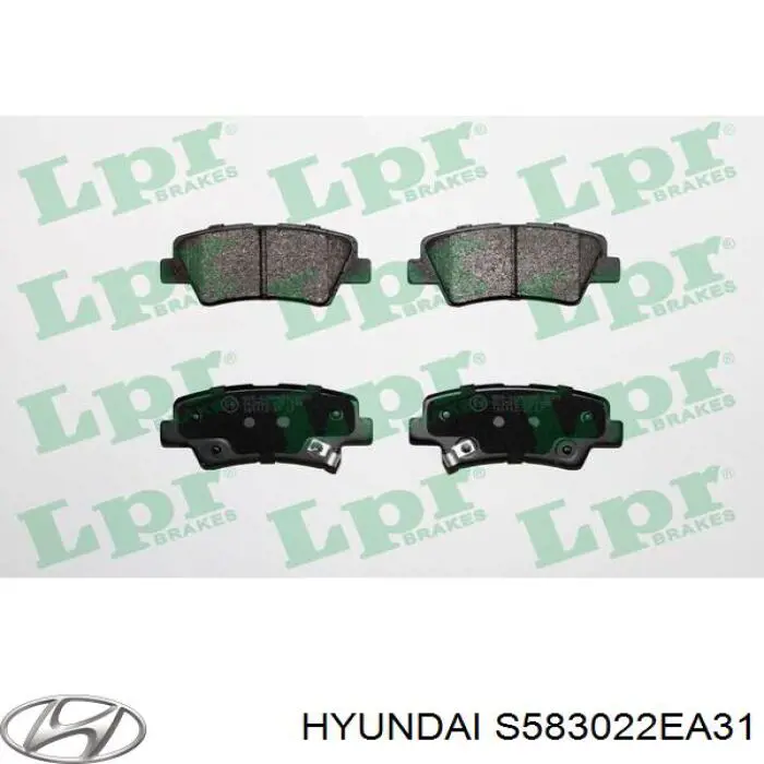Купити S583022EA31 Hyundai/Kia Задні колодки