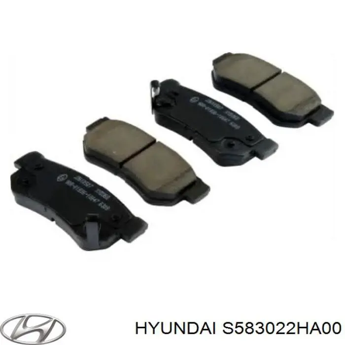 Колодки гальмові задні, дискові S583022HA00 Hyundai/Kia