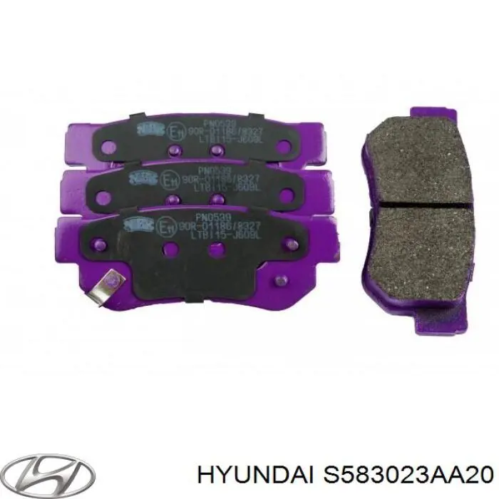 Задні гальмівні колодки Hyundai/Kia S583023AA20 ціна, від 12.50 USD