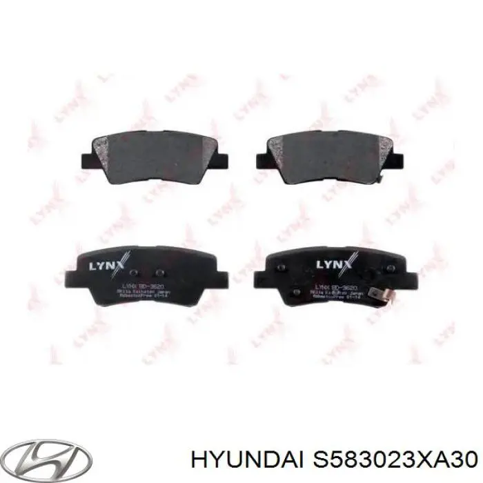 Задні гальмівні колодки Hyundai/Kia S583023XA30 ціна, від 16.47 USD