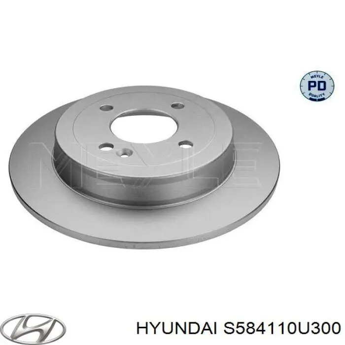 Задні дискові гальма Hyundai/Kia S584110U300 ціна, від 29.41 USD
