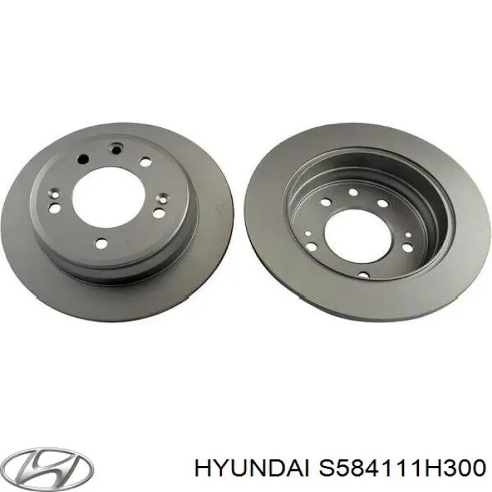 S584111H300 Hyundai/Kia диск гальмівний задній