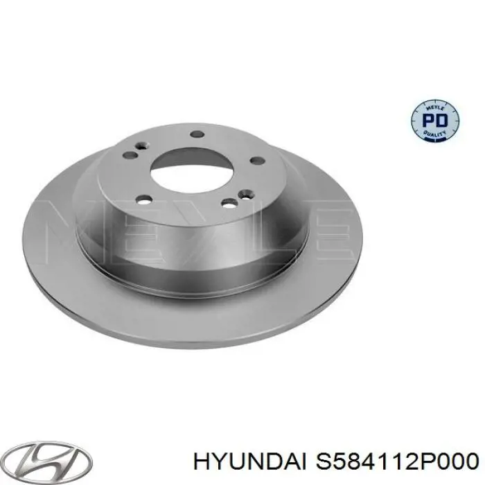 Задні дискові гальма Hyundai/Kia S584112P000 ціна, від 39.35 USD