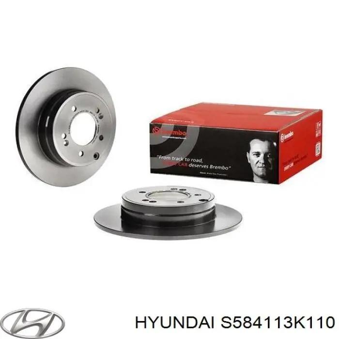 Купити S584113K110 Hyundai/Kia Диск заднього гальма